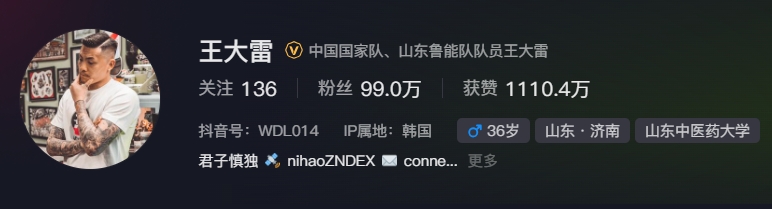  事出突然？泰山賽前幾小時亞冠退賽，王大雷社媒IP還顯示在韓國
