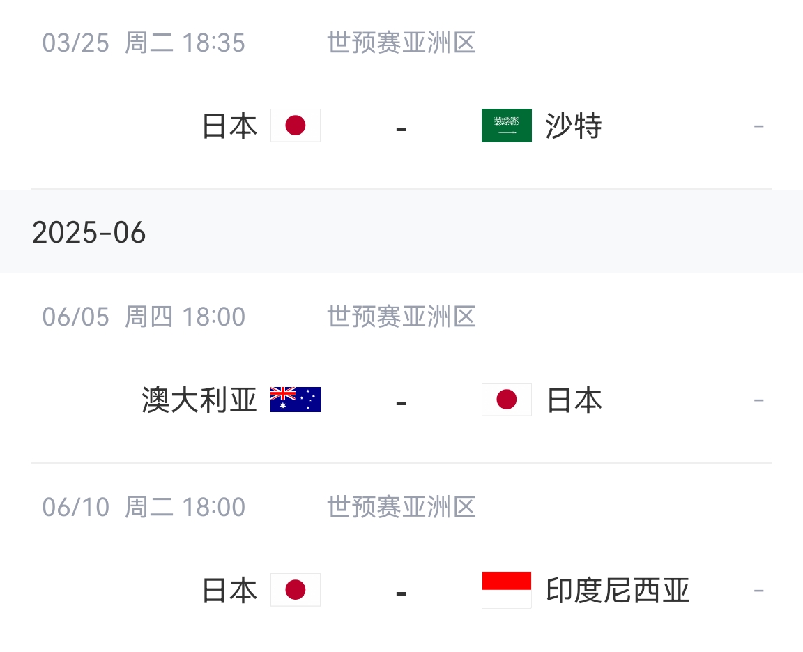  會(huì)不會(huì)放水？日本剩余賽程：主場(chǎng)vs沙特&印尼，客場(chǎng)vs澳大利亞