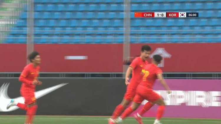  U22國足1-0韓國全場數(shù)據(jù)：控球率49%落后韓國，10射7正領(lǐng)先對手