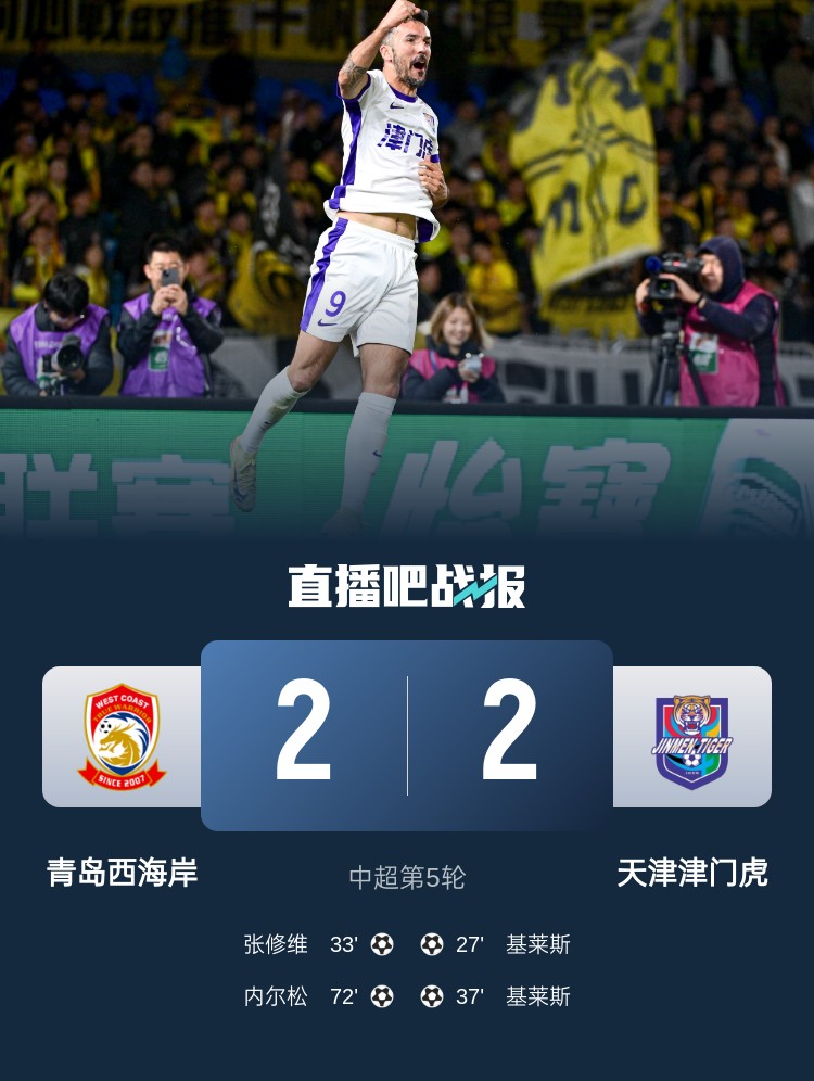  津媒：津門虎只踢了半場好球，9天3賽凸顯體能及板凳深度不足